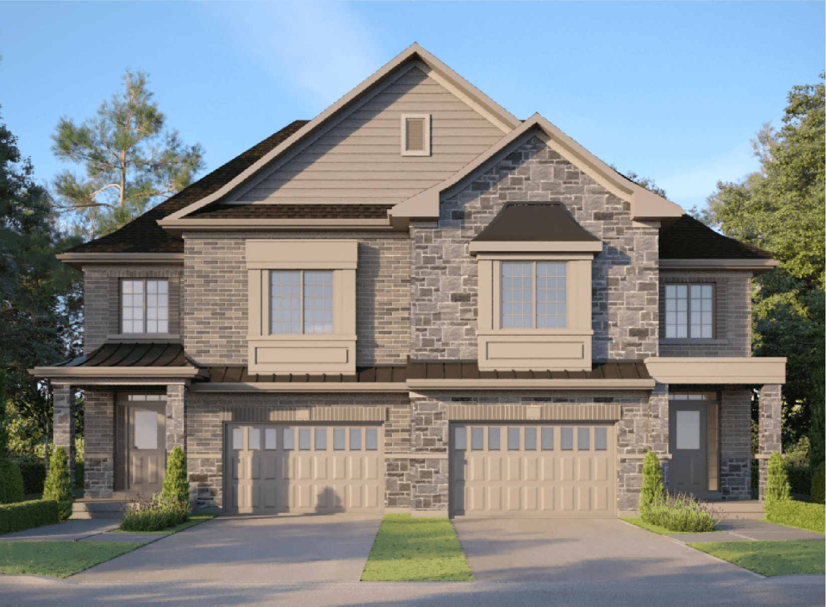 detached home morning